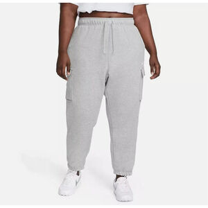 Nike Plus Size Club Cargo Sweatpants, Dark Grey Heather, 1X 12251